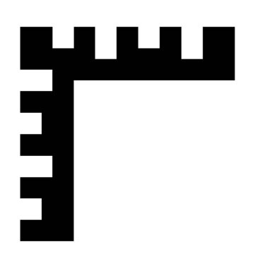 Mühendislik Set kare düz vektör simgesi