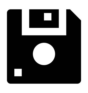 Disket düz vektör simgesi