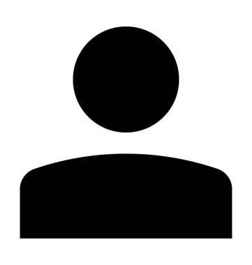 kullanıcı düz vektör simgesi