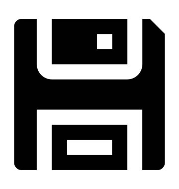 Disket düz vektör simgesi