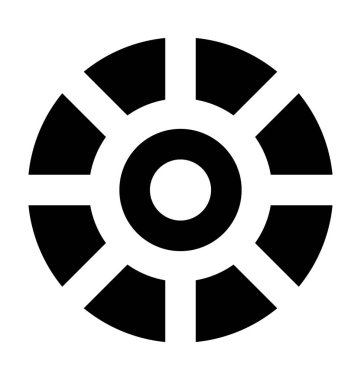 Kamera Panjur Düz Vektör Simgesi