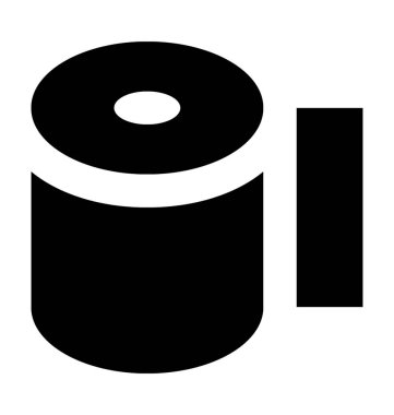 Teyp Reel düz vektör simgesi