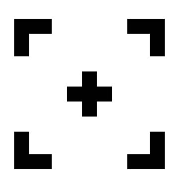 Düz vektör simgeyi büyütmek