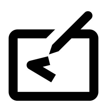 WAC om düz vektör simgesi