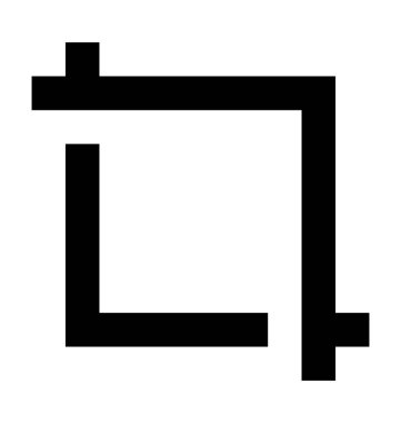 Kırpma Aracı düz vektör simgesi