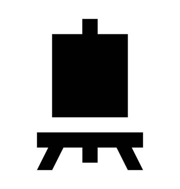 Sanat kurulu düz vektör simgesi