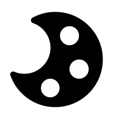 Boya paleti düz vektör simgesi