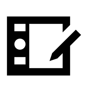 WAC om düz vektör simgesi