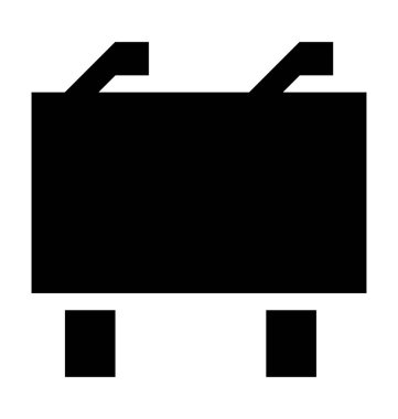 Şövale kurulu renkli satırı simgesi