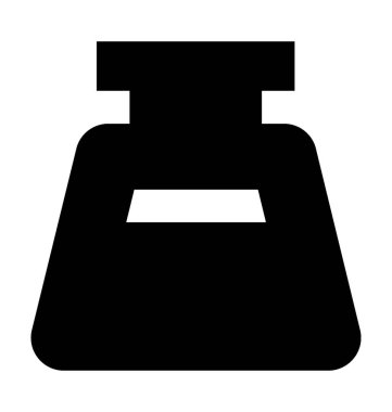 Sıvı kavanoz düz vektör simgesi