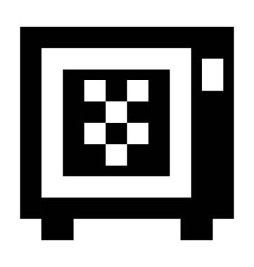 Flip chart düz vektör simgesi