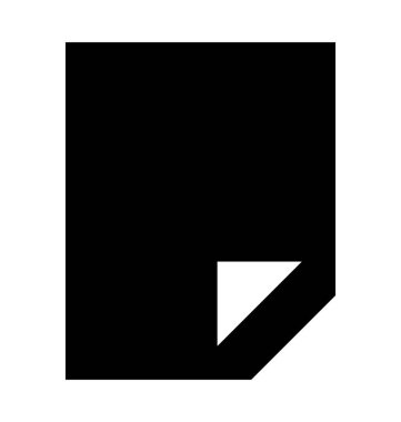 Metin sayfası düz vektör simgesi