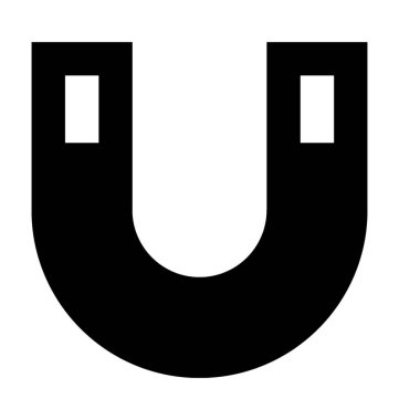 Mıknatıs Düz Vektör Simgesi