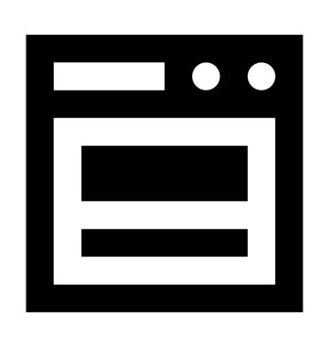 Web yapısı düz vektör simgesi