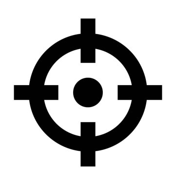 hedef düz vektör simgesi