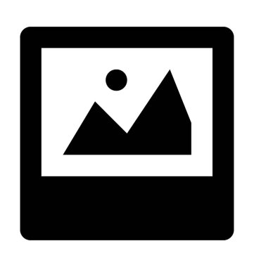 resim çerçevesi düz vektör simgesi