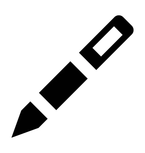Pensel Flat Vektor Symbol — Stock vektor