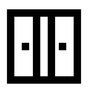 Eve giriş düz vektör simgesi 