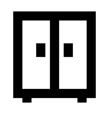 Kostüm düz vektör simgesi