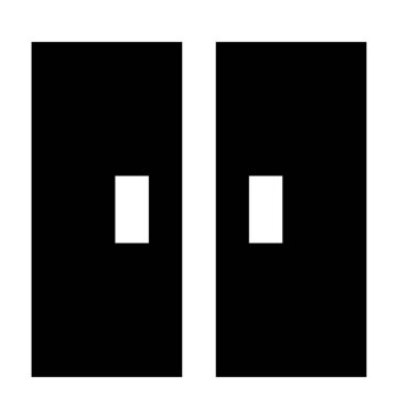 Eve giriş düz vektör simgesi 