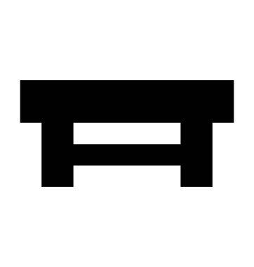 Kare tablo düz vektör simgesi 