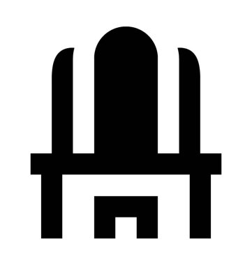 Vanity tablo düz vektör simgesi 