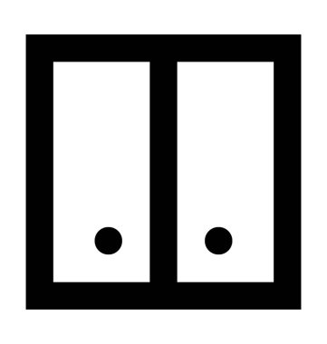 Dolap düz vektör simgesi 