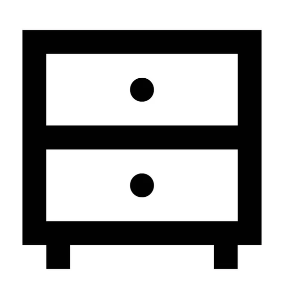 Commode Platte Vector Pictogram — Stockvector