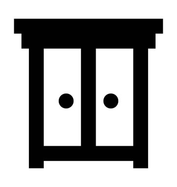 Kostüm düz vektör simgesi 