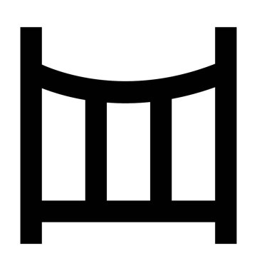 bebek beşiği düz vektör simgesi 