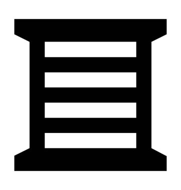 Pencere kanatlı pencereler için düz vektör simgesi 