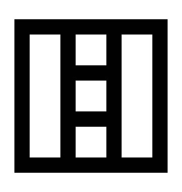 Dolap düz vektör simgesi 