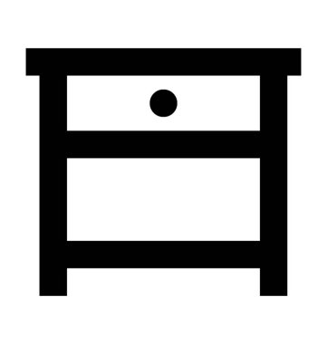 Başucundaki düz vektör simgesi 