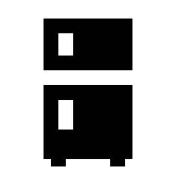 Buzdolabı düz vektör simgesi 