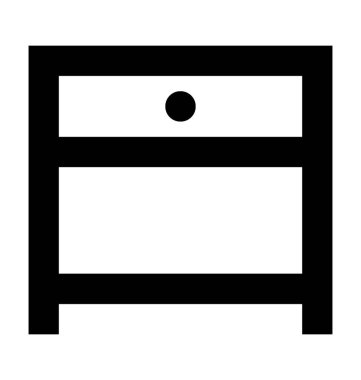 Başucundaki düz vektör simgesi 