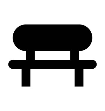 Tezgah düz vektör simgesi 
