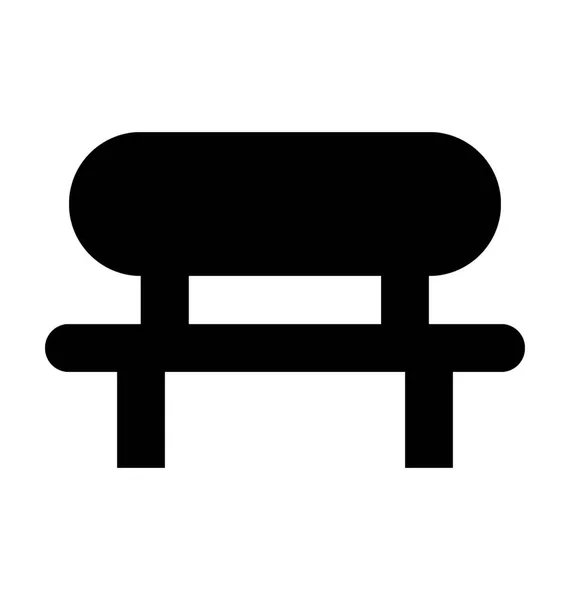 Скамейка Плоской Векторной Иконы — стоковый вектор