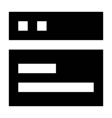 Web sitesi düz vektör simge