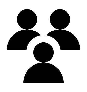 Kullanıcılar düz vektör simgesi