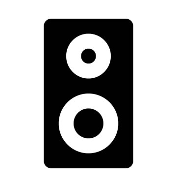 Hoparlör Düz Vektör Simgesi