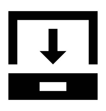 Düz vektör simge İndiriyor