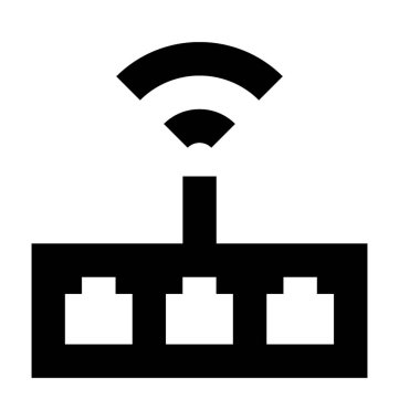 Wifi Yönlendirici Düz Vektör Simgesi