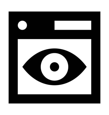 Web görünürlüğü düz vektör simgesi