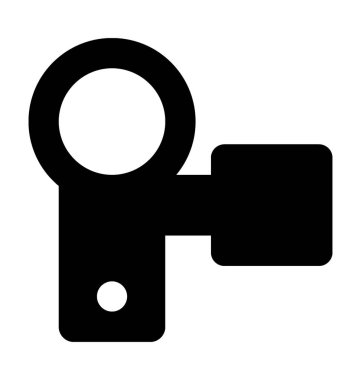 Video kamera düz vektör simgesi