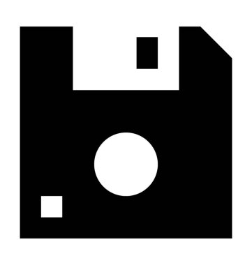 Disket düz vektör simgesi