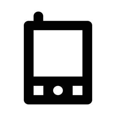 Telsizler Talkie düz vektör simgesi