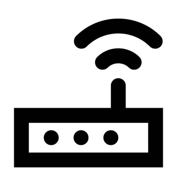 Wifi Yönlendirici Düz Vektör Simgesi