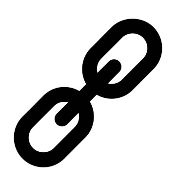 bağlantı düz vektör simgesi