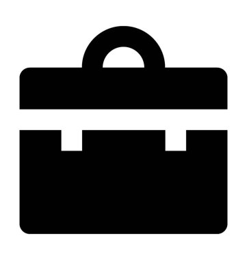 evrak çantası düz vektör simgesi