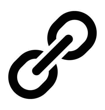 bağlantı düz vektör simgesi